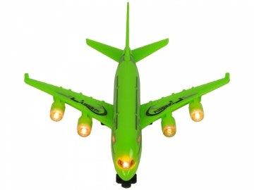 Žaislinis keleivinis lėktuvas, žalias