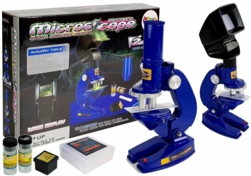 Žaislinis mikroskopas vaikams, mėlynas Izglītojošās rotaļlietas
