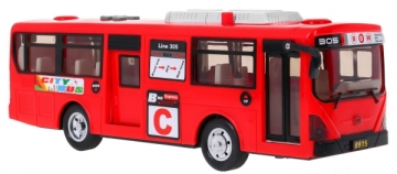 Žaislinis mokyklinis autobusas Gimbus, raudonas Rotaļlietas zēniem