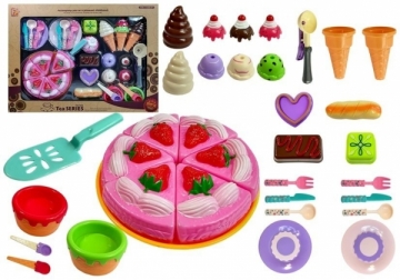 Žaislinis saldumynų rinkinys Vaikiškos virtuvėlės