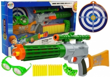 Žaislinis šautuvas su taikiniu, pilkas Rotaļu ieroči