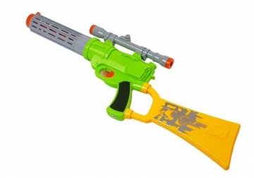 Žaislinis šautuvas su taikiniu, žalias