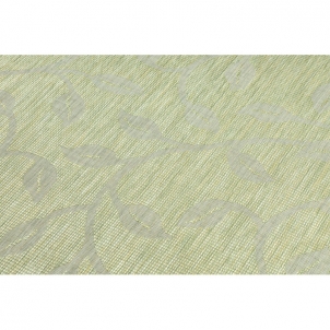 Žalios spalvos kilimas su augalų raštais PATIO | 194x290 cm