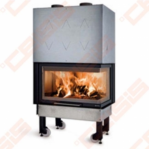 Židinio ugniakuras La Nordica Extraflame Monoblocco 800 Angolo SX (879 x 1570-1605 x 612); 10 kW Fireplace, sauna stoves