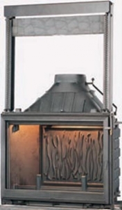 Židinys Seguin Europa 7, su dv. degimo funkcija ir pakeliamu stiklu Fireplace, sauna stoves