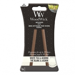 Žvakė WoodWick Replacement car incense sticks White Tea & Jasmine (Auto Reeds Refill) 