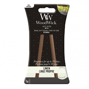 Žvakė WoodWick Replacement incense sticks for cars Linen (Auto Reeds Refill) 