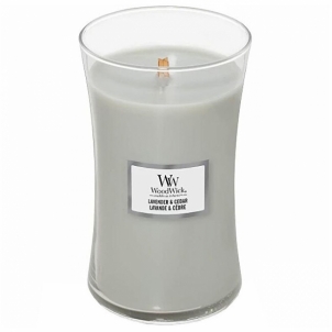 Žvakė WoodWick Scented candle vase large Lavender & Cedar 609.5 g 