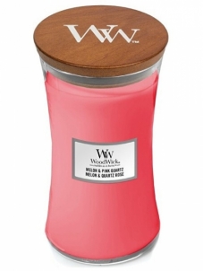 Žvakė WoodWick Scented candle vase Melon & Pink Quartz 609.5 g 