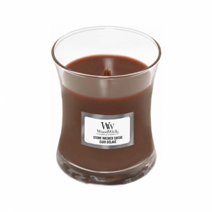 Žvakė WoodWick Scented candle vase Stone Washed Suede 85 g 