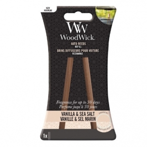 Žvakė WoodWick Vanilla & Sea Salt Replacement Sticks (Auto Reeds Refill) 