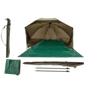 Žvejybinis Turistinis Skėtis (250 cm 4,20 kg Žalias) Tūrisma mēbeles