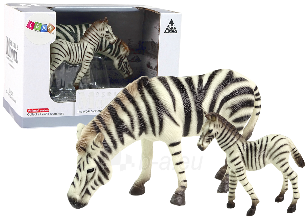 2 figūrėlių rinkinys - Zebras su jaunikliu paveikslėlis 1 iš 3