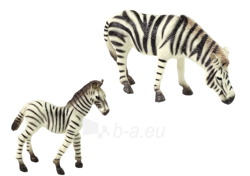 2 figūrėlių rinkinys - Zebras su jaunikliu paveikslėlis 2 iš 3