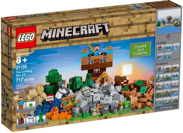 21135 LEGO® Minecraft Kūrybiškumo dėžė 2.0, nuo 8m. NEW 2017! paveikslėlis 1 iš 1