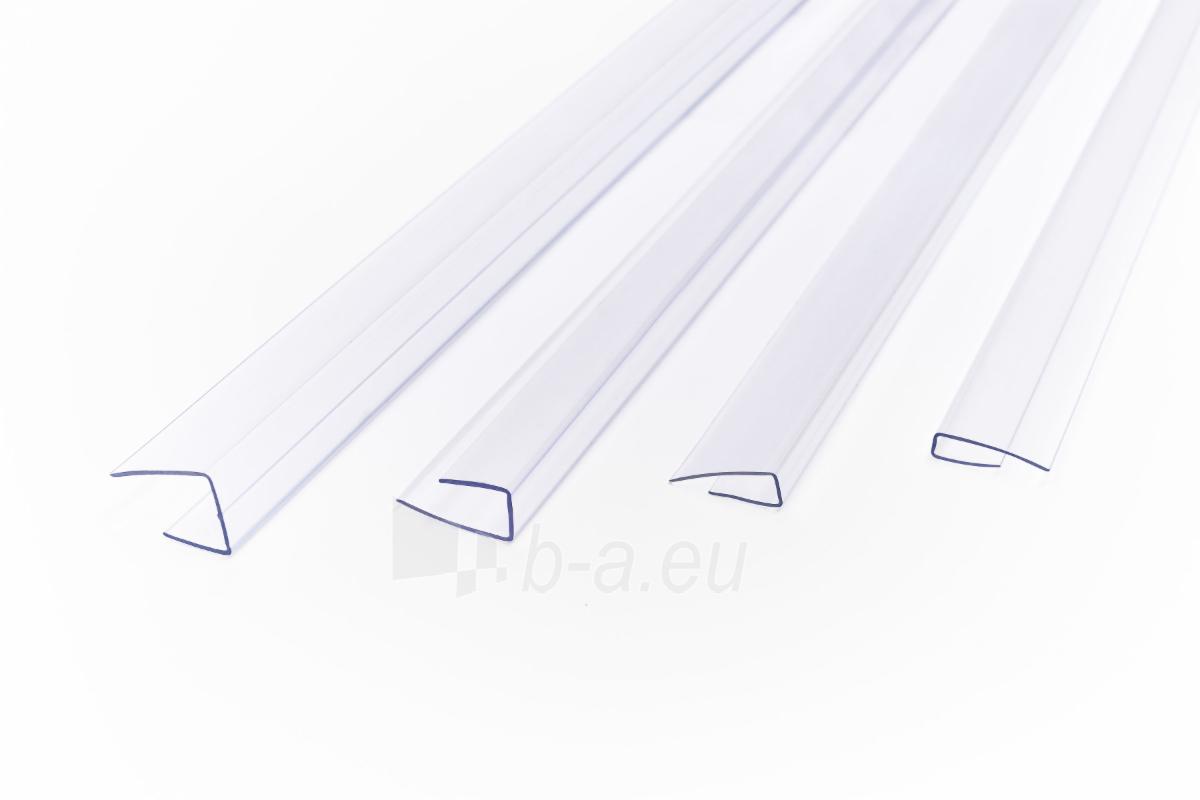 Polycarbonates plates profilis PC-U 6 mm (2,1 m) transparent paveikslėlis 1 iš 1