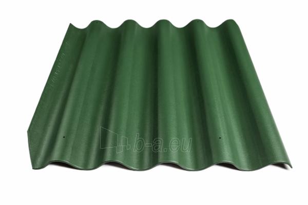 Non-asbestos slate sheets 875x920 'Baltijos banga' green paveikslėlis 1 iš 1
