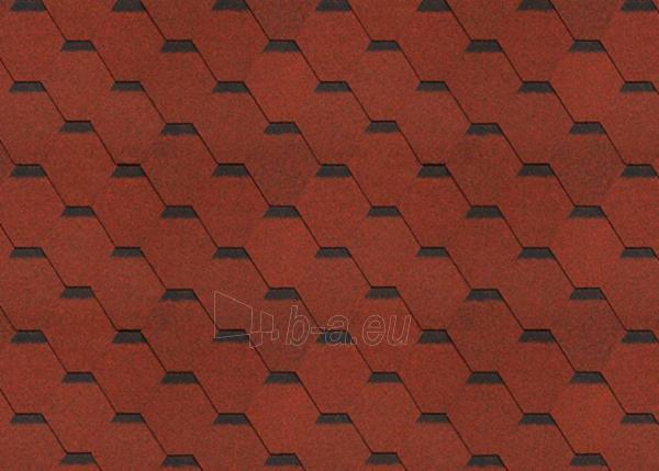 Bitumen roof shingles,flexible SONATA SAMBA, red paveikslėlis 1 iš 1