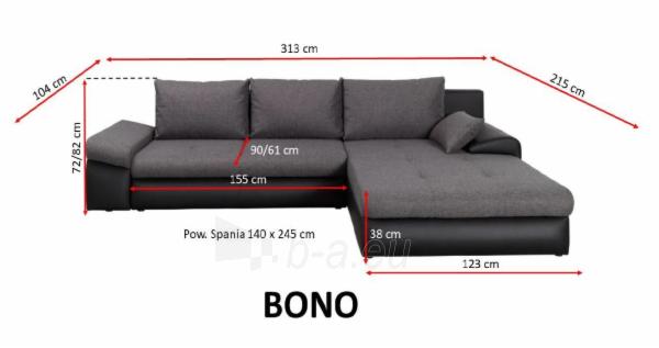 Stūra dīvāns Bono paveikslėlis 72 iš 108