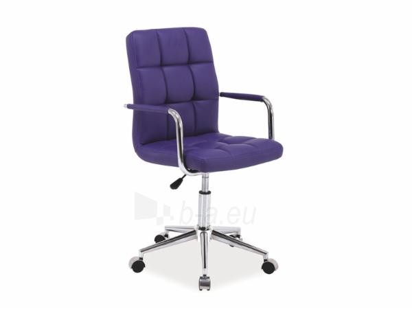 Biuro kėdė darbuotojui Q-022 eko oda violetinė paveikslėlis 1 iš 2