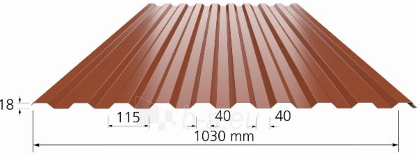 Trapezoidal profile steel roof Borga Ekonomi (0,5 mm/Matt P30) paveikslėlis 3 iš 3