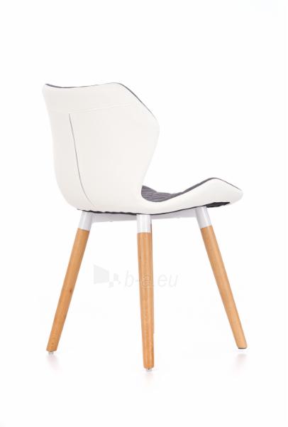 Valgomojo kėdė K277 pilka / balta paveikslėlis 3 iš 6