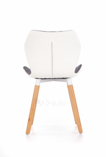 Valgomojo kėdė K277 pilka / balta paveikslėlis 4 iš 6