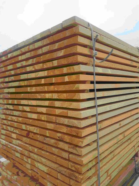 Tašeliai 25*100*3000 - statybinė ne obliuota , nedžiovinta mediena (lentos) paveikslėlis 2 iš 4
