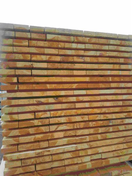 Tašeliai 25*100*3000 - statybinė ne obliuota , nedžiovinta mediena (lentos) paveikslėlis 4 iš 4