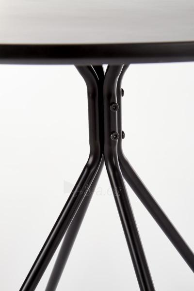 Apvalus stalas Halmar FONDI (juodas) paveikslėlis 6 iš 7