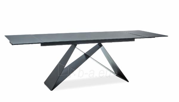 Valgomojo stalas Westin II juoda / juoda matinė (160-240)x90 išskleidžiamas paveikslėlis 11 iš 11