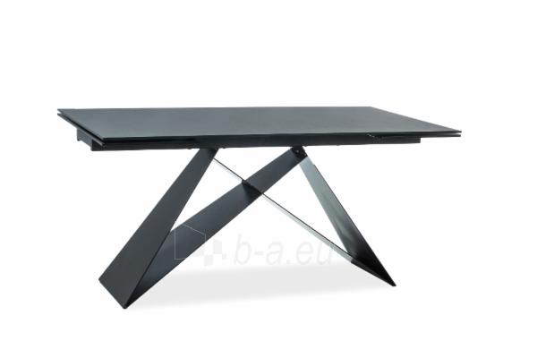 Valgomojo stalas Westin II juoda / juoda matinė (160-240)x90 išskleidžiamas paveikslėlis 10 iš 11
