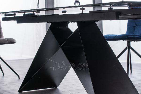 Valgomojo stalas Westin II juoda / juoda matinė (160-240)x90 išskleidžiamas paveikslėlis 7 iš 11
