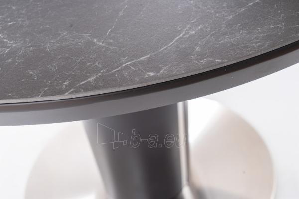 Išskleidžiamas valgomojo stalas Orbit Ceramic pilkas marmuras / antracitas 120(160) paveikslėlis 3 iš 6