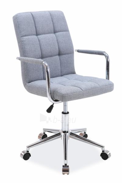 Biuro kėdė darbuotojui Q-022 audinys pilka paveikslėlis 2 iš 2