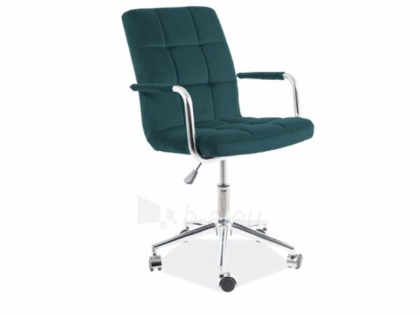 Biuro kėdė darbuotojui Q-022 velvetas žalia paveikslėlis 1 iš 1