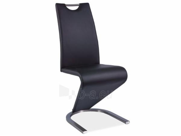 Valgomojo Chair H-090 eko oda/plienas paveikslėlis 2 iš 2