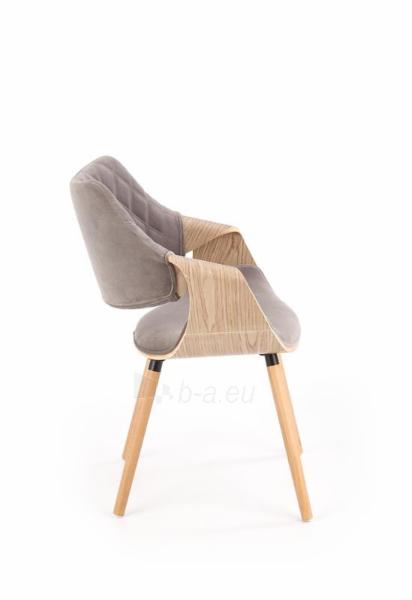 Dining chair K-396 light oak / grey paveikslėlis 2 iš 11