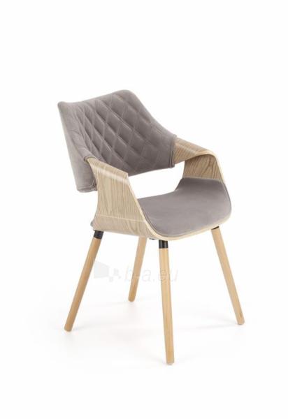 Dining chair K-396 light oak / grey paveikslėlis 1 iš 11