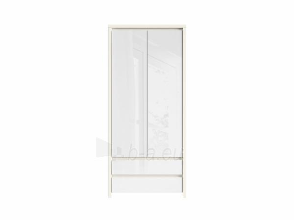 Cupboard Kaspian SZF2D2S white/white sparkling paveikslėlis 3 iš 3