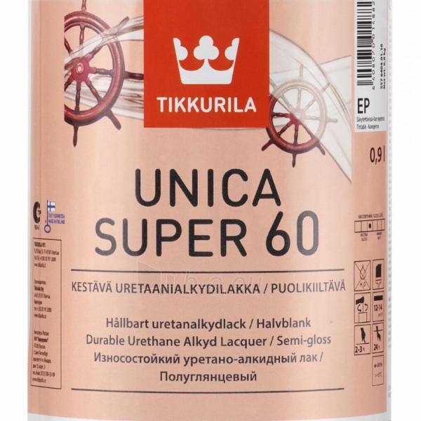 Lakas TIKKURILA UNICA SUPER 60, 0,9 lit, (tinka tik iš vidaus) paveikslėlis 1 iš 1