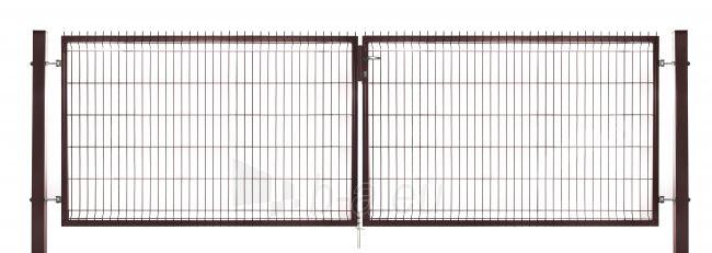 Swing gates cinkuoti 1230x4000 (filler-segment) žali, pilki, rudi paveikslėlis 2 iš 3