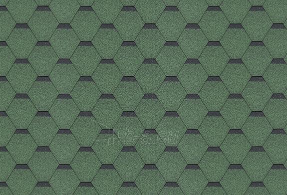 Bituminės čerpės HEXAGONAL ROCK, žalia paveikslėlis 1 iš 1