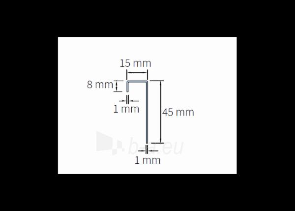 Cedral Click sujungimo profilis (aliuminis), 3000 mm (C21, C71 - 78 spalvos) paveikslėlis 2 iš 2