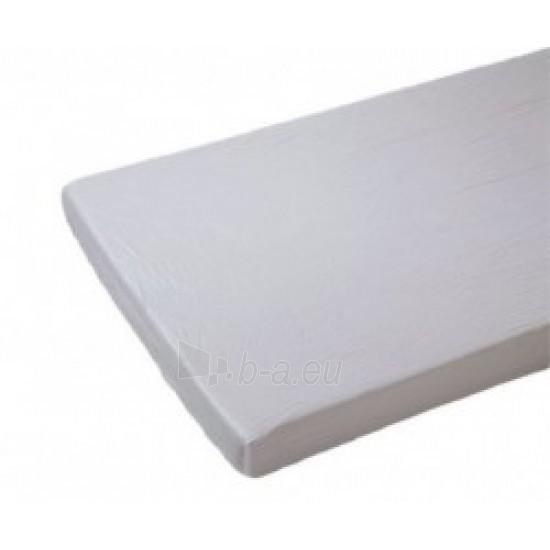 Drėgmės nepraleidžiantis čiužinio užvalkalas su guma, 160x200 cm, baltas paveikslėlis 1 iš 1