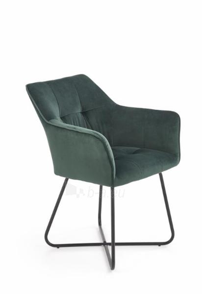 Valgomojo kėdė K377 tamsiai žalia paveikslėlis 1 iš 12