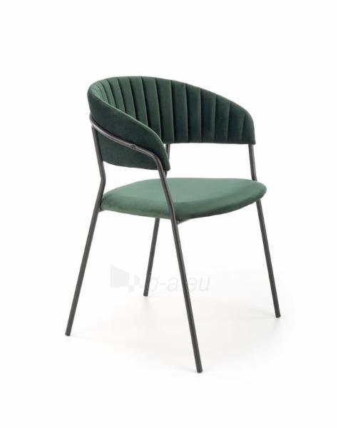 Valgomojo kėdė K426 tamsiai žalia paveikslėlis 1 iš 10