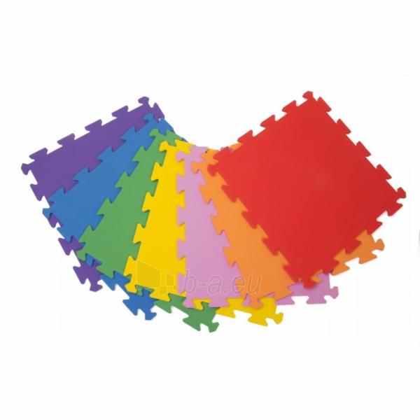 Surenkama grindų danga vaikams Palziv Rainbow (žalia spalva; 1 detalė - 49x49 cm) paveikslėlis 1 iš 1