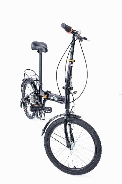 Sulankstomas dviratis BaBa Bike, 6 pavarų, pilkas paveikslėlis 9 iš 11