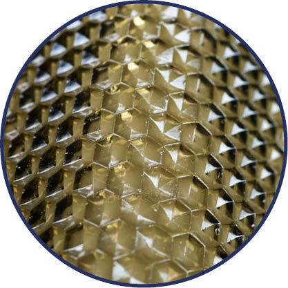 Banguotas PVC lakštas Salux PRISMA su prizmės (deimantiniu) efektu 2.5x1030x6000, bronza paveikslėlis 5 iš 5